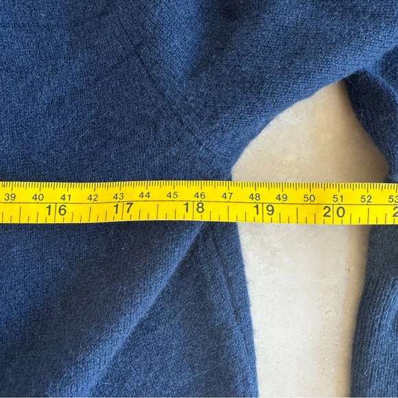 J Crew Navy Blue Full Zip Cashmere Sweater Mens Size S NEW - Picture 7 of 10